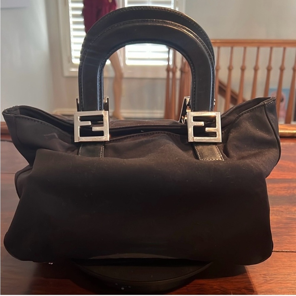 FENDI Vintage Nylon Top Handle Handbag